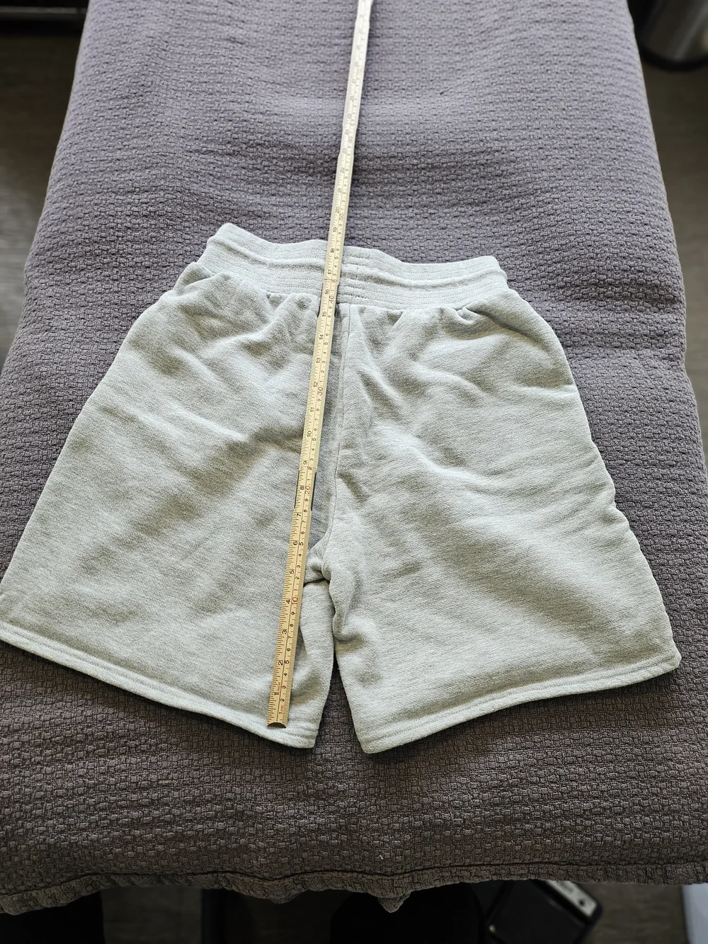 ALO Yoga Light Gray Drawstring Bermuda Shorts